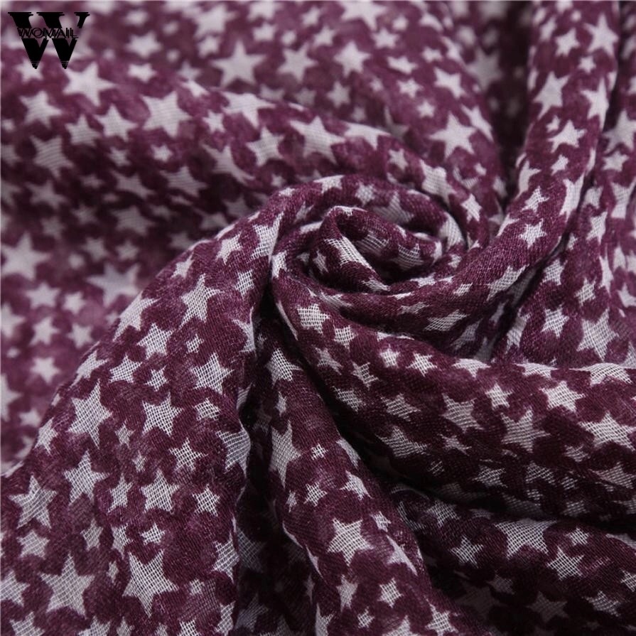 Schal mit kleinen Sternen - in 6 Farben erhältlich