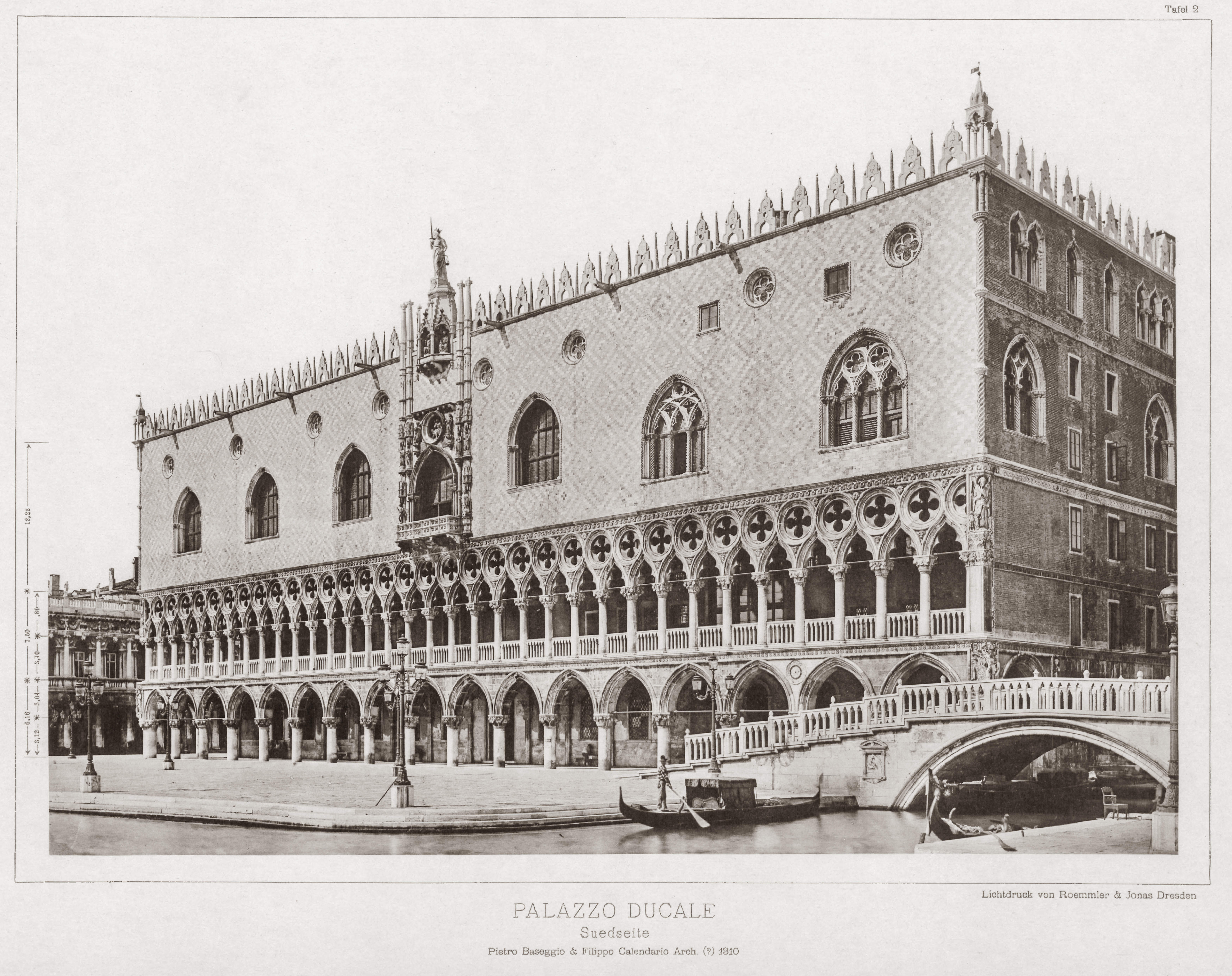 Pietro Baseggio, Architect of the Ducal Palace in Venice, Italy