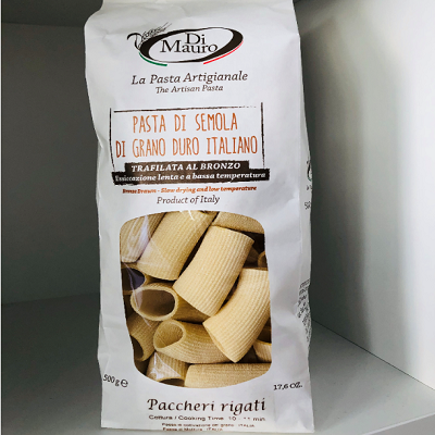 |  PACCHERI RIGATI, Pasta aus Hartweizengriess