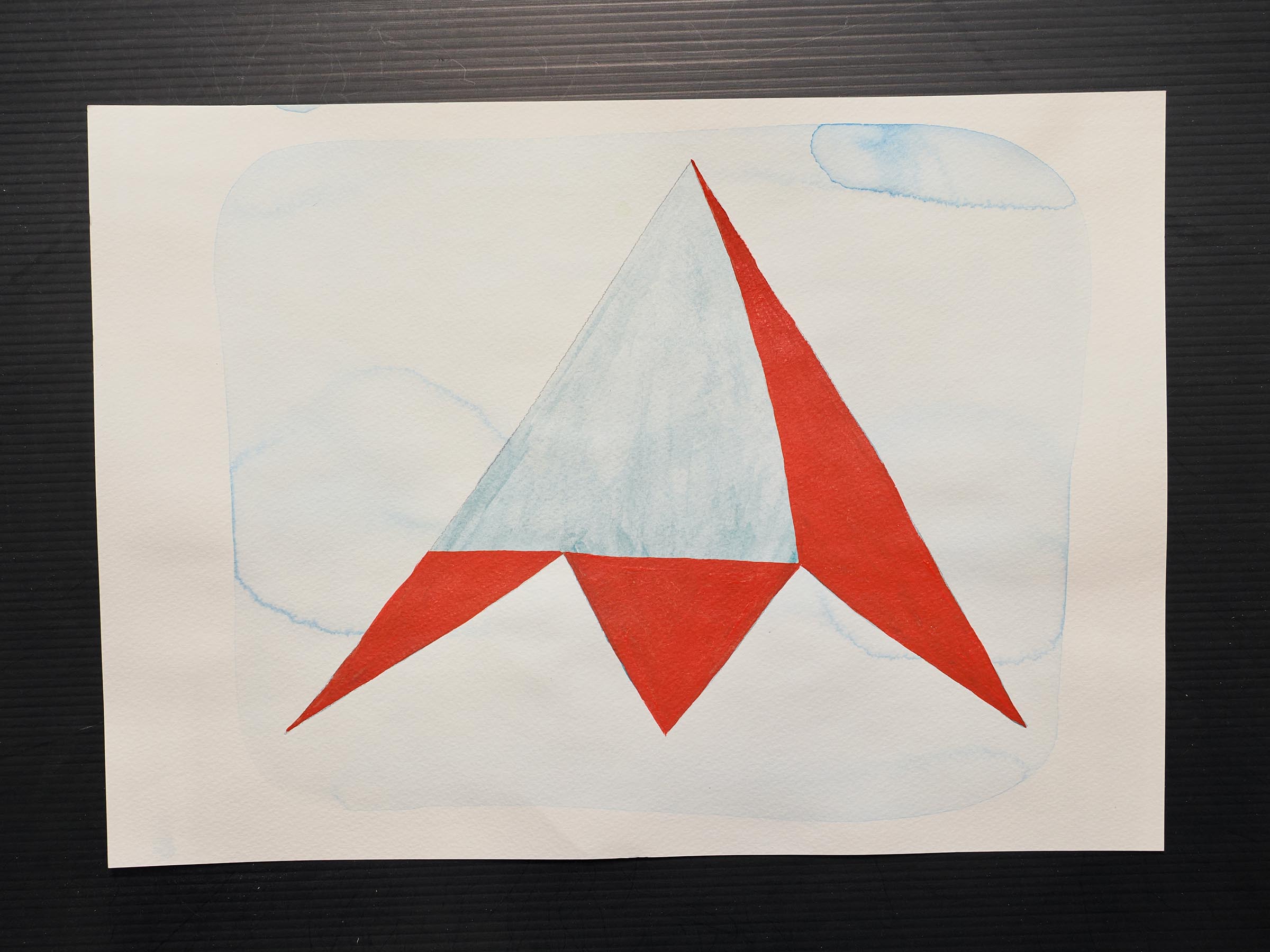 Aquarell, Acryl auf Papier. 25 x 35 cm.