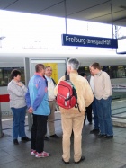 Ankunft in Freiburg im Breisgau
