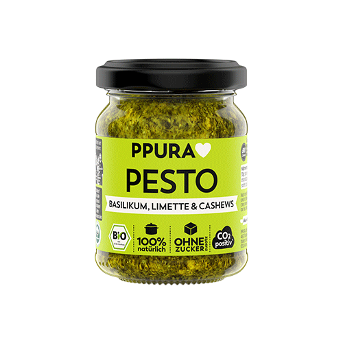 PPURA Pesto - Bio - Basilikum, Limette & Cashews