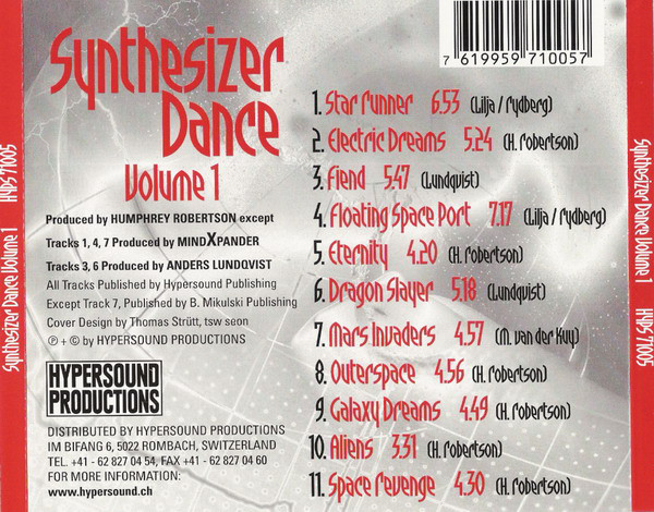 Various - Synthesizer Dance Volume 1