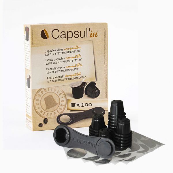 Capsul'in Refiller Kapseln 100 Stück Nespresso®-kompatibel (Oneway)