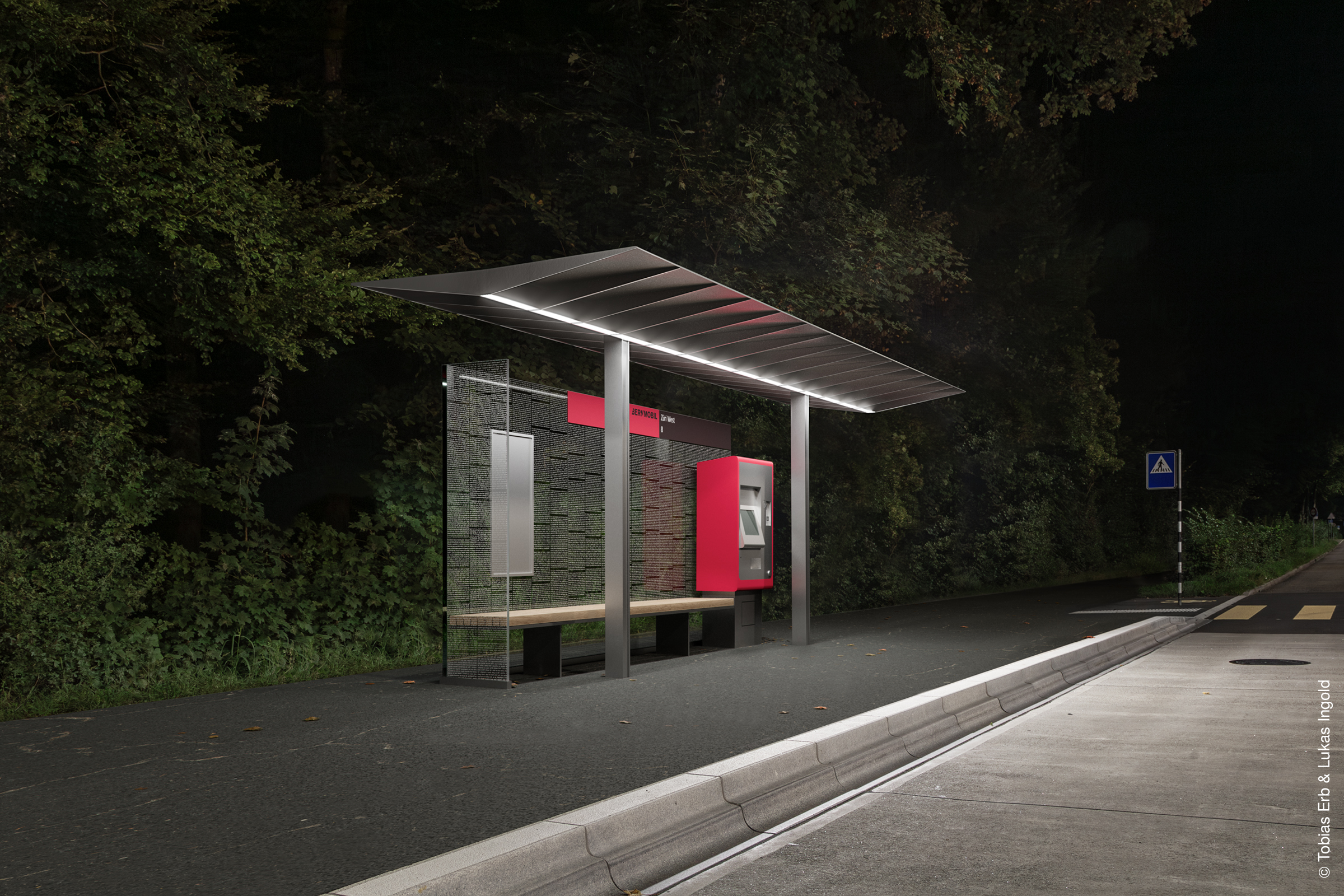 Wartehallen Bus Tram Haltestellen Stadt Bern