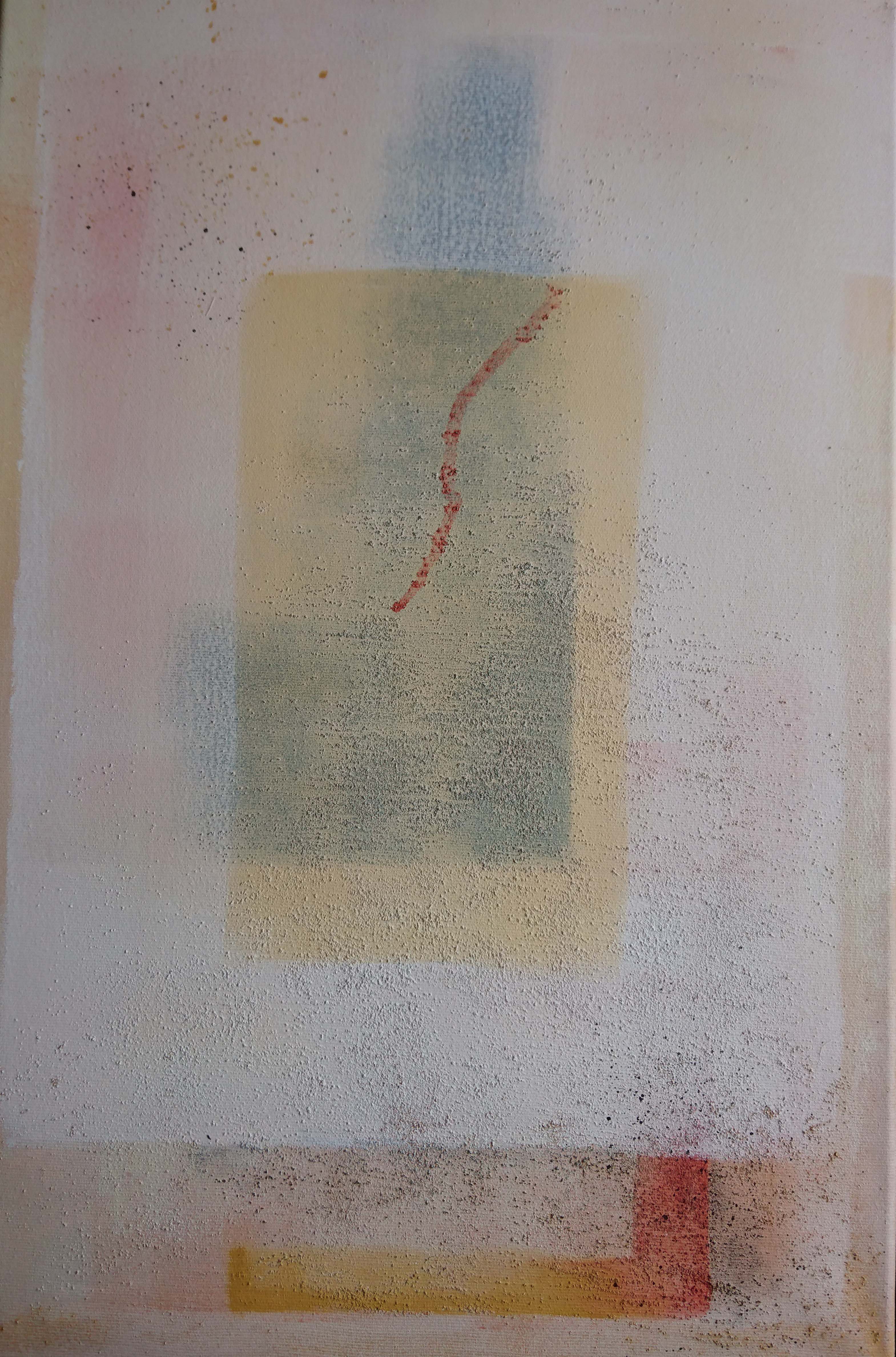 abstrakt, acryl, sand, 60 x 40 cm