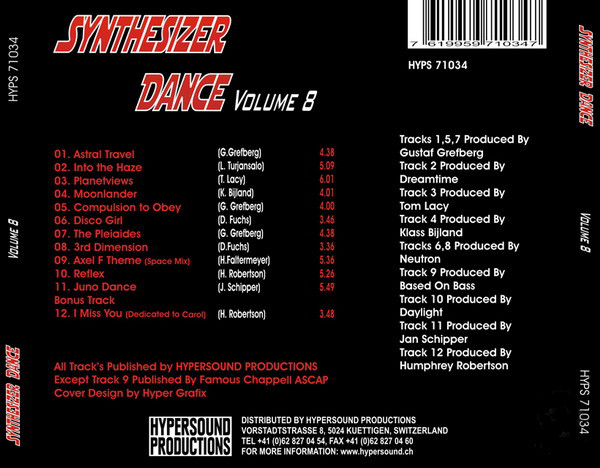 Various - Synthesizer Dance Volume 8 compilation from 2006