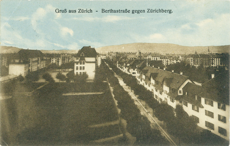 Bertastrasse im Jahr 1919
