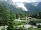die bis fast ins Tal reichenden Gletscher in Chamonix