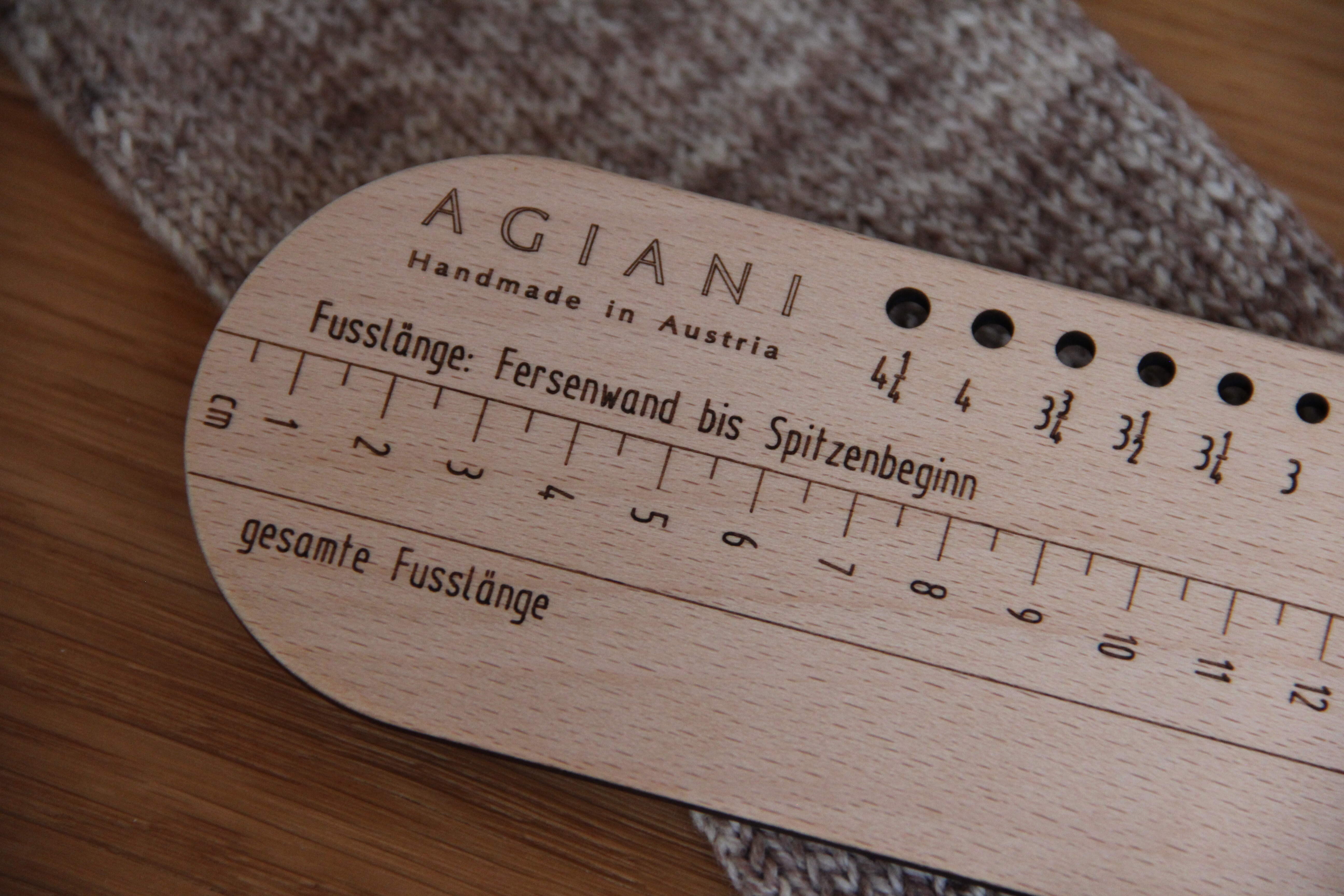 Sockenlineal aus Holz made in Österreich