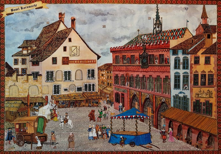 Basel Kornmarkt (47 x 33 cm)
