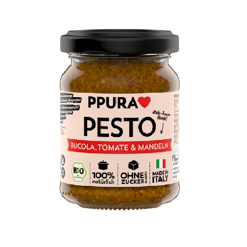 PPURA Pesto - Bio - Rucola Tomaten & Mandeln