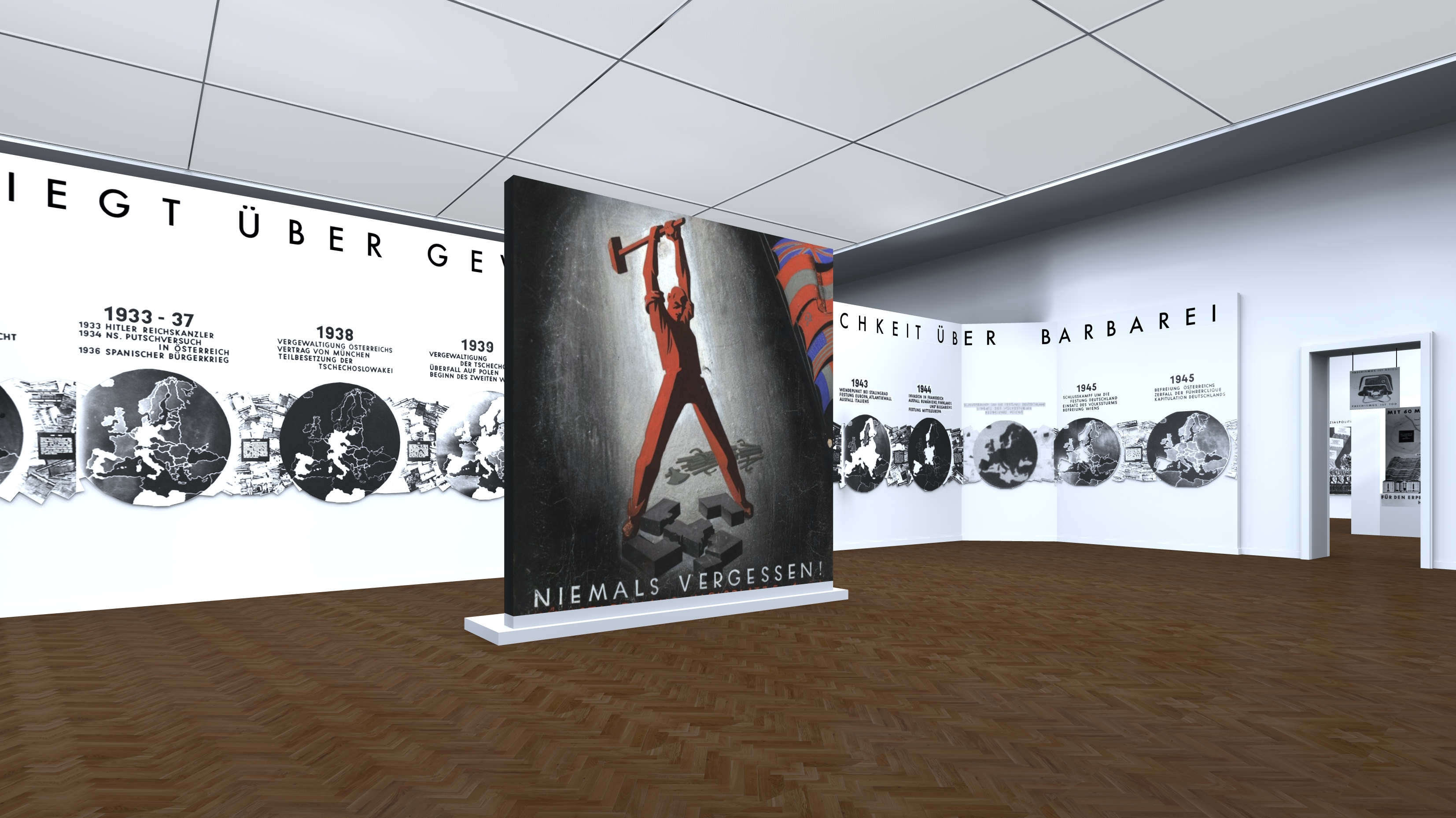 Virtuelle Ausstellungsrekonstruktion von 1946/47