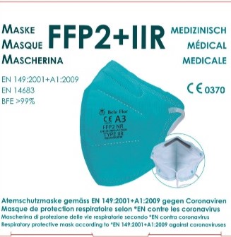 VaSano FFP2 + IIR Maske türkis