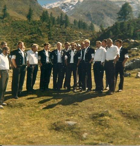 Jodlerreise 1987 auf dem Simplonpass
