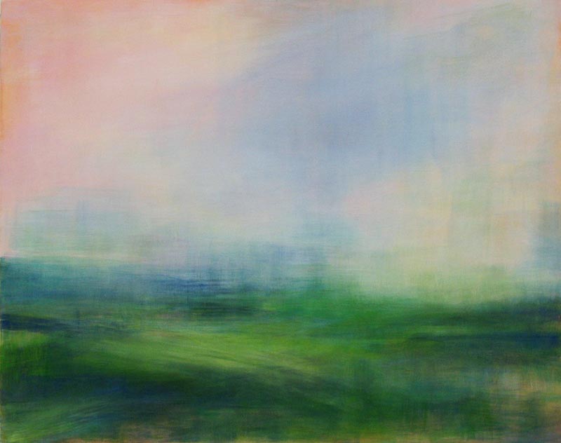 Landschaft 2010 Acryl auf Baumwolle 80 x 100 cm
