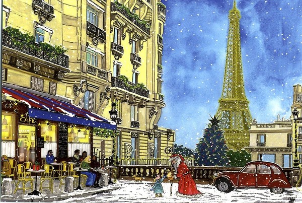 Paris im Schnee / LAG-2489
