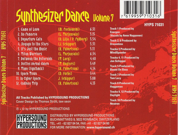 Various - Synthesizer Dance Volume 7