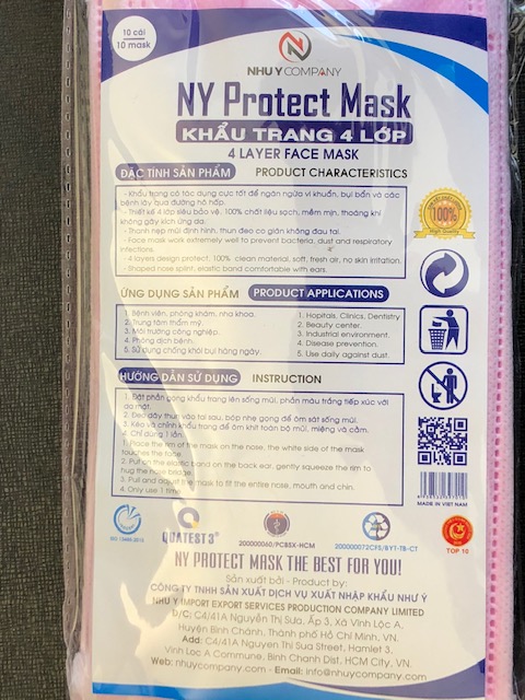 Gesichts Schutz Masken Pink, Gelb, Blau, Schwarz / Pretect Face Masks