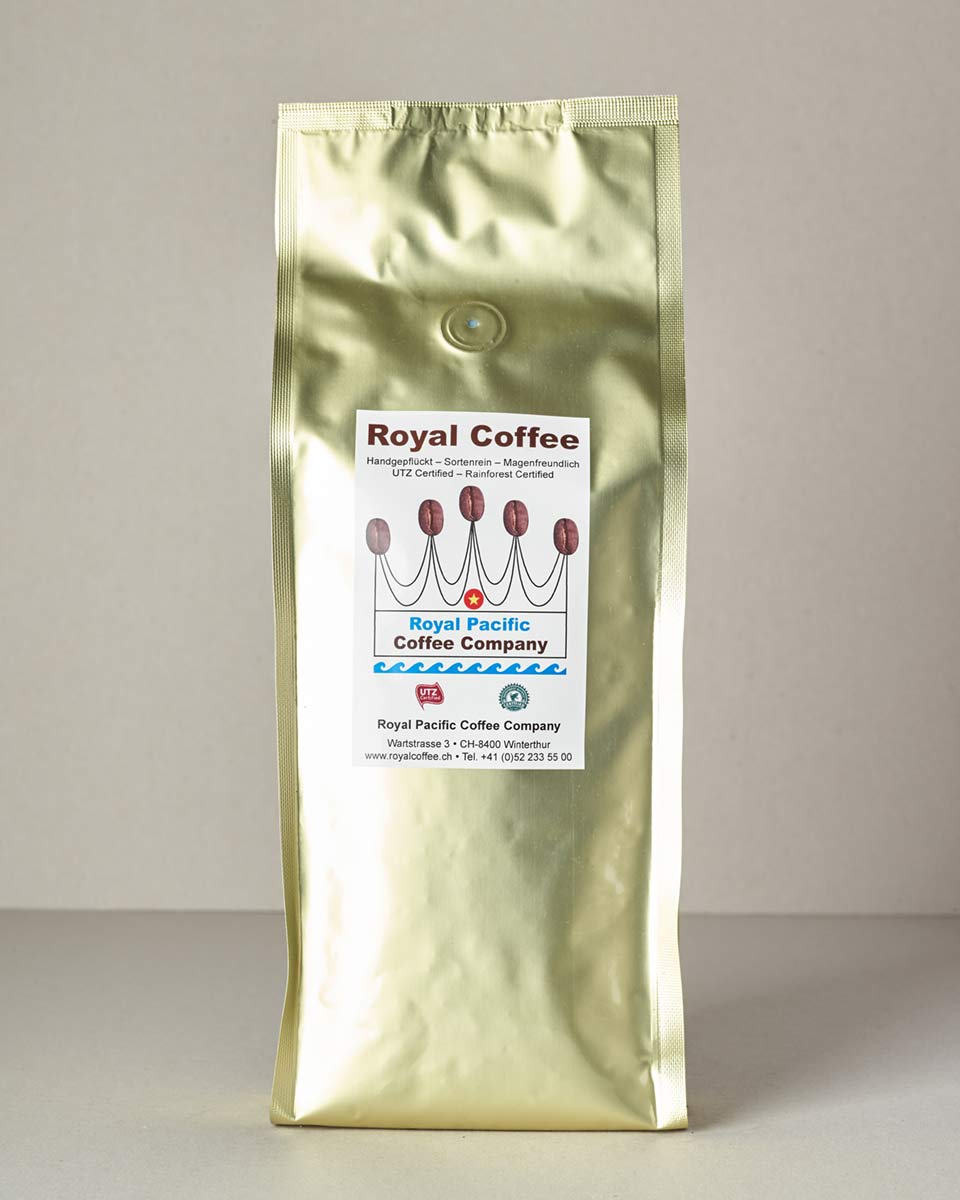 Royal Coffee Gold, 100% Robusta Vietnam, Single Origin, 500 Gramm