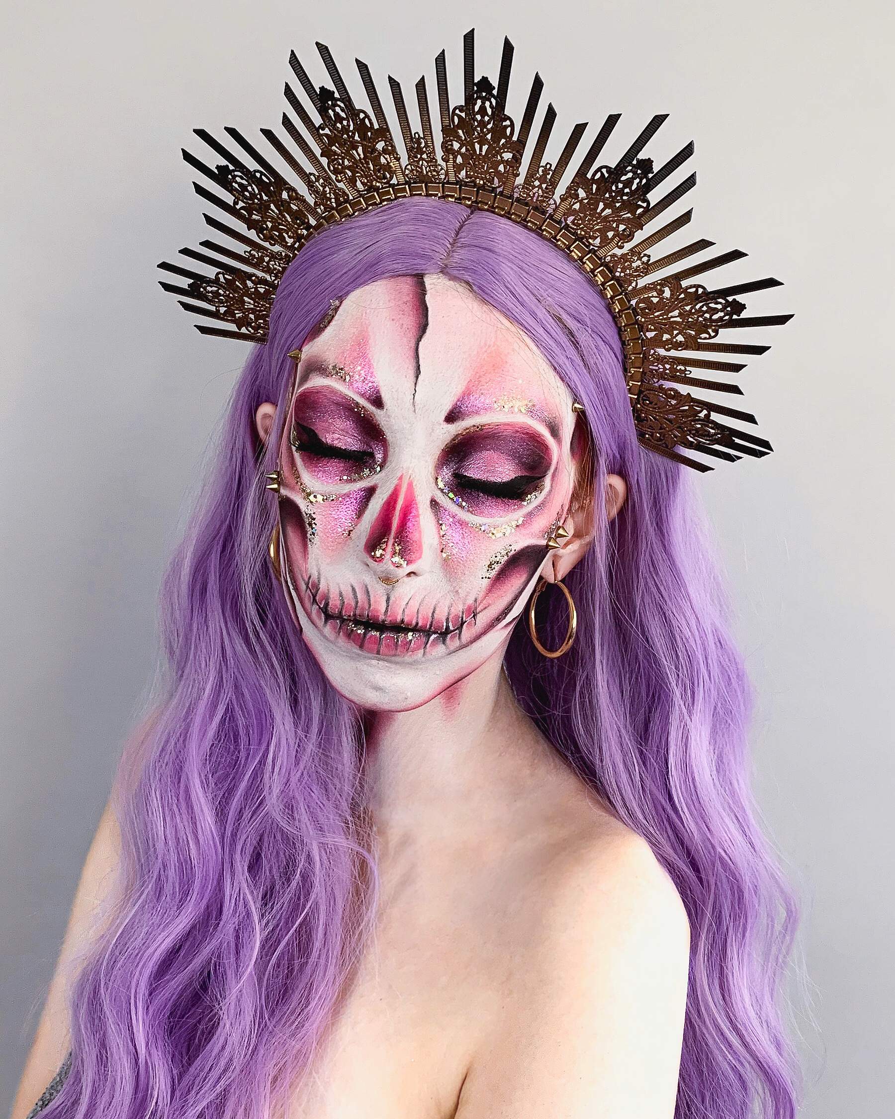 Rosa Skull Make-up