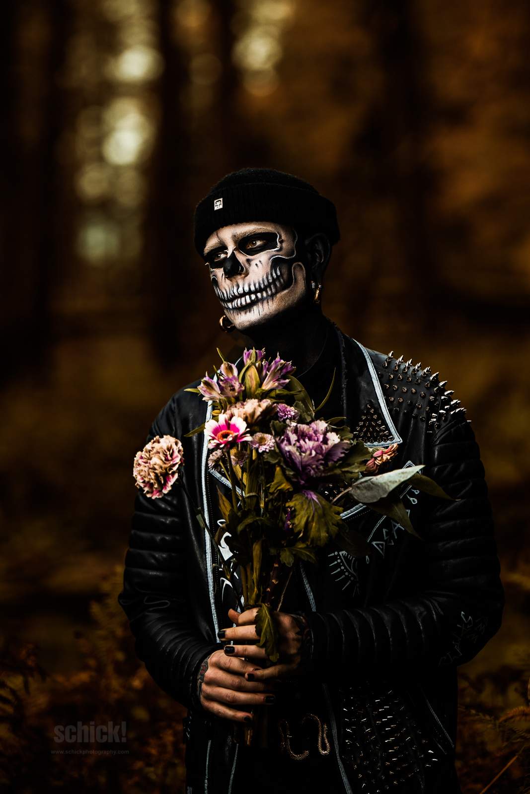 Skull Make-up Bodypaint Facepaint Skullpainting Halloween Fasnacht Kreatives Make-up