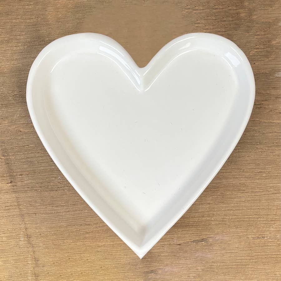 Herz - Servierteller - Schale - Platte - aus Keramik