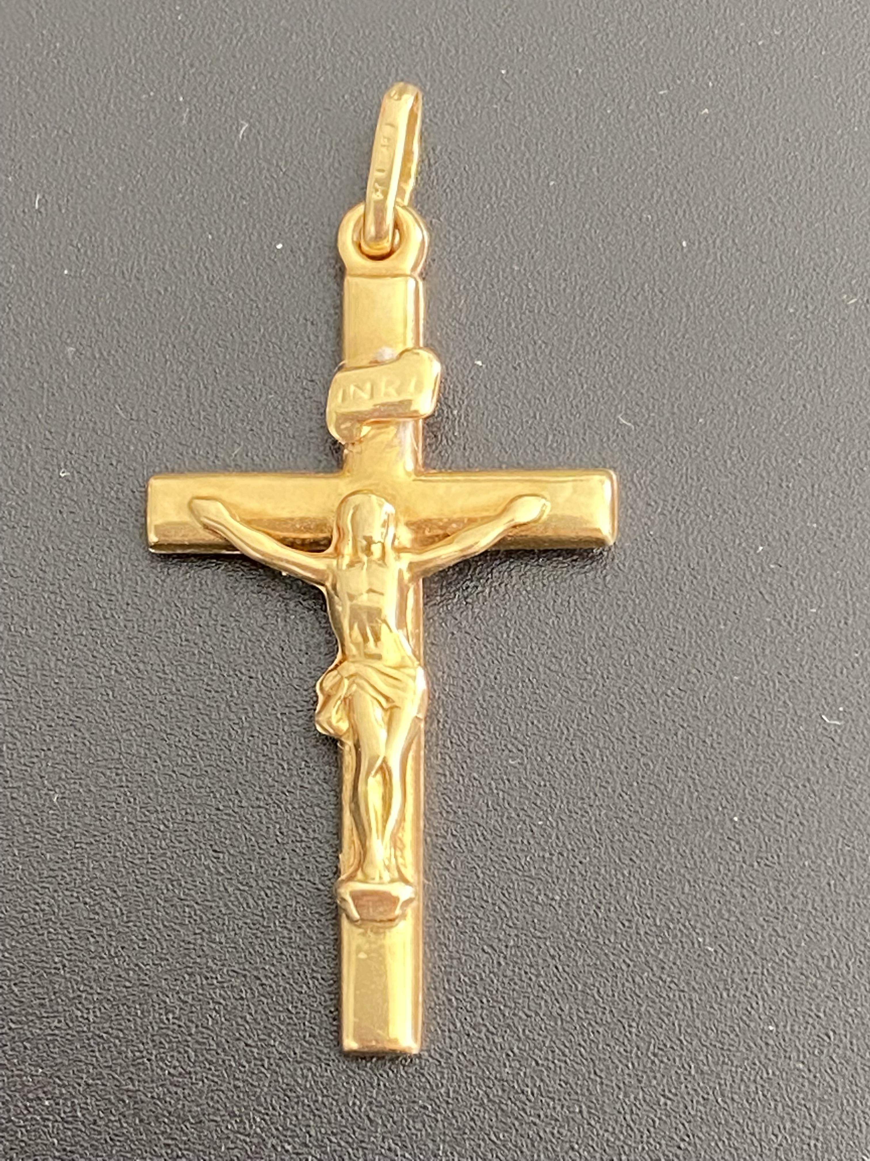 Gold (750er) Anhänger Kreuz