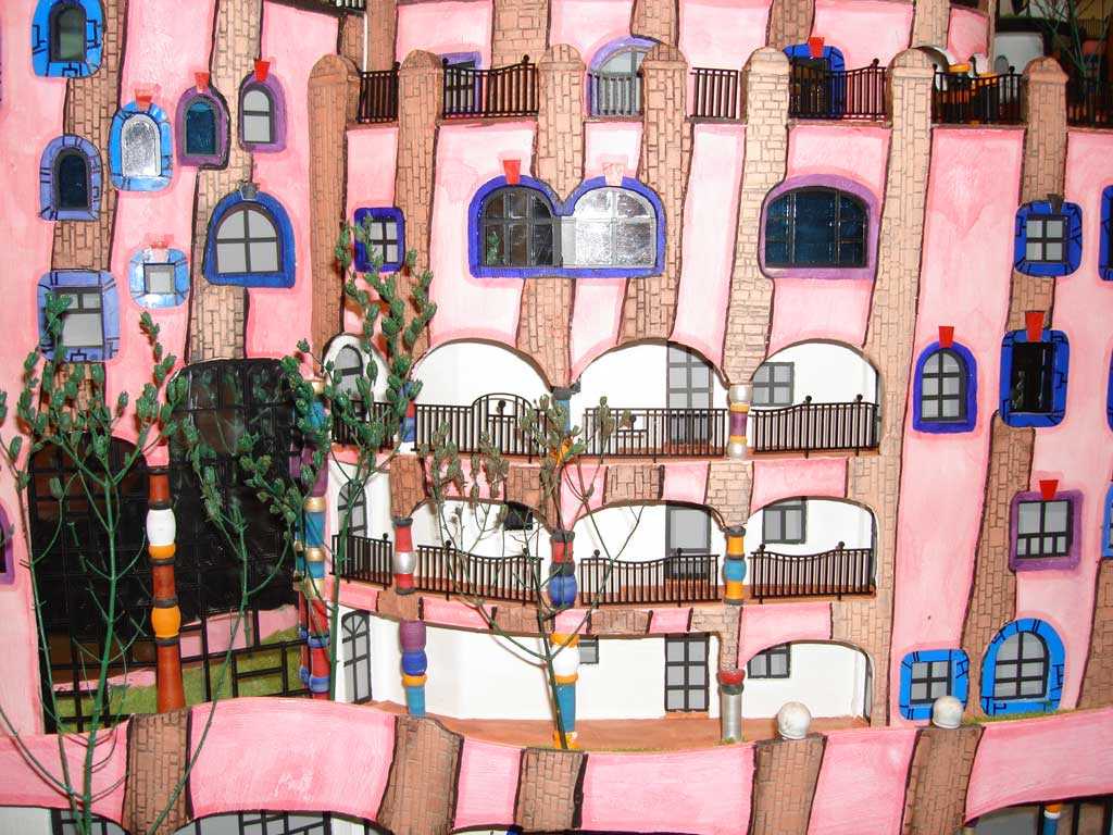 Hundertwasser Architekturmodell