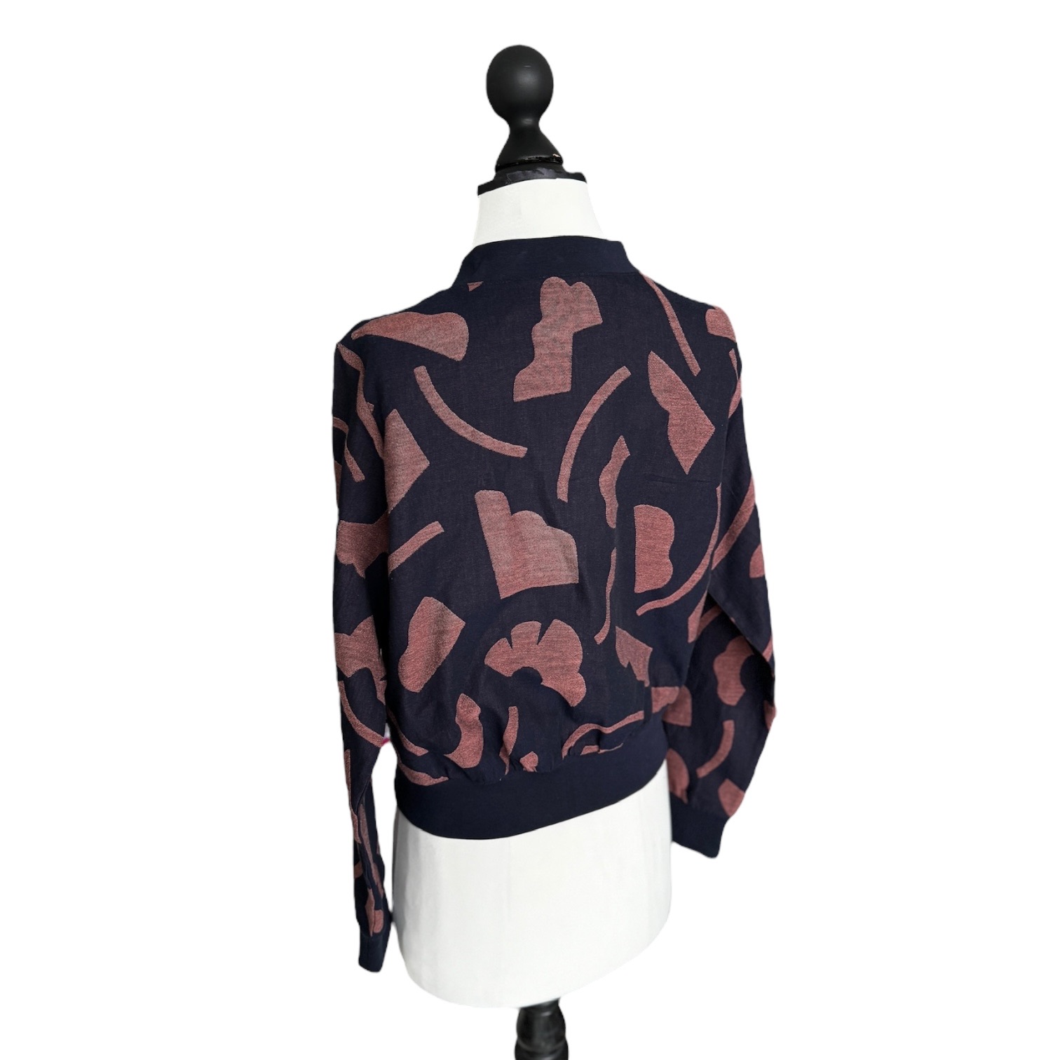 BIO Damen Blouson grafisch navy/rosa