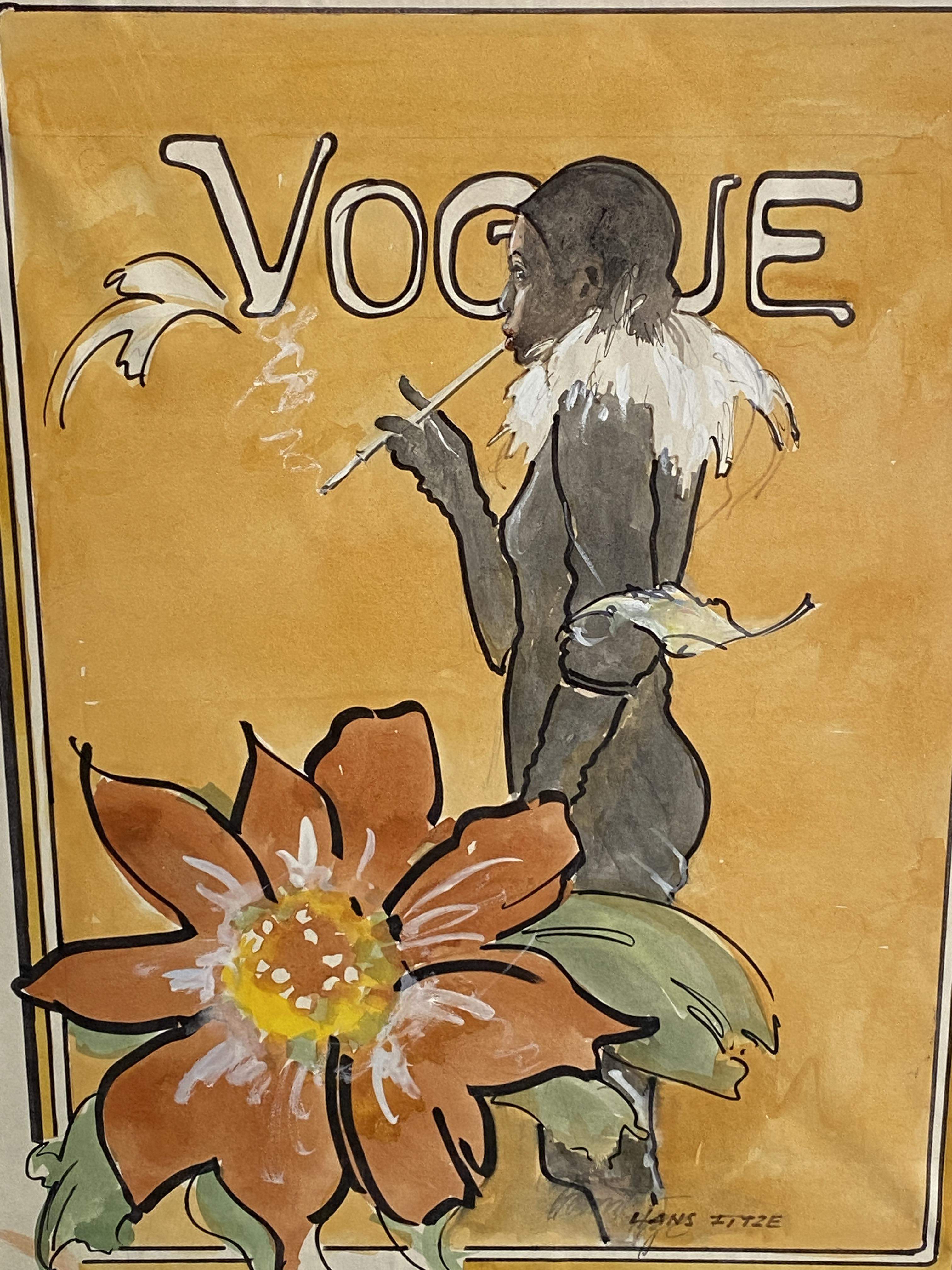 Hans Fitze Originalgemälde "Vogue"