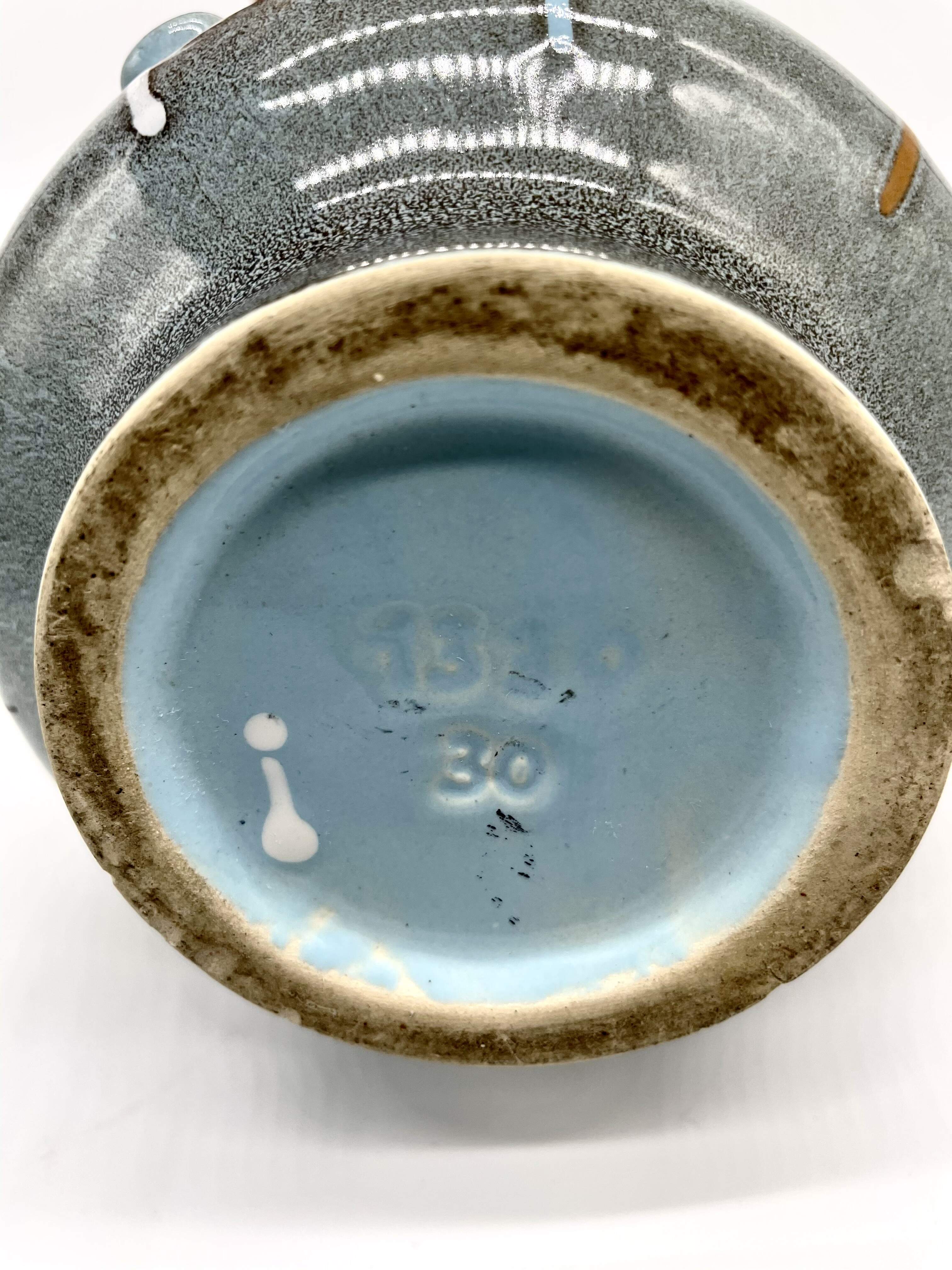 Mid Century Vase hellblau