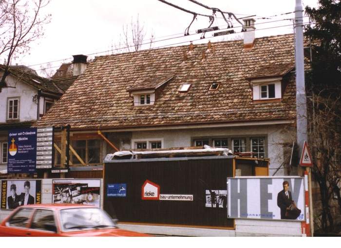 Das renovierte Gebäude an der Steinstrasse kurz vor der Vollendung