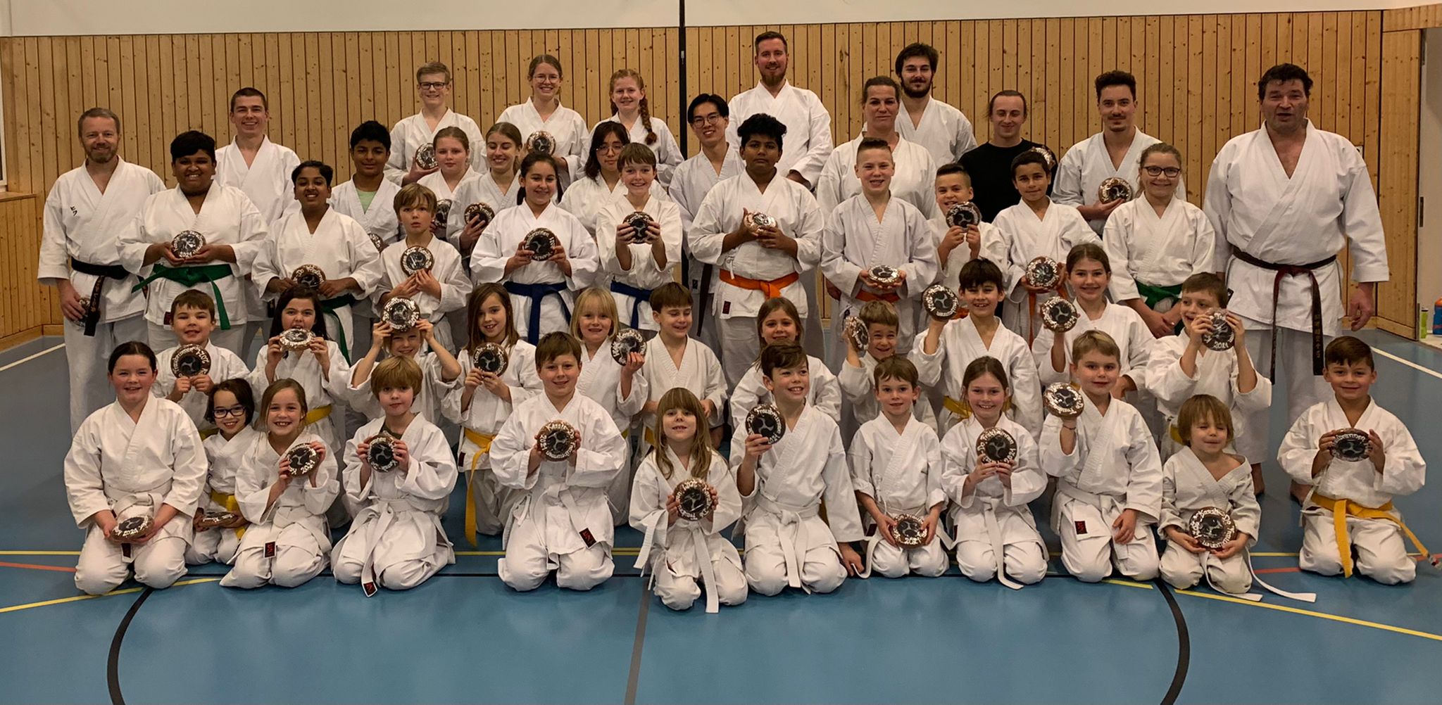 Gruppenfoto Karate-do Fraubrunnen, Jahresabschluss 2021