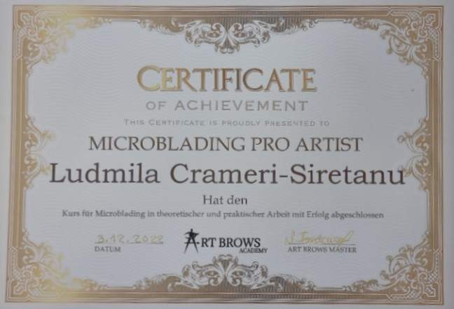 certificato microblading