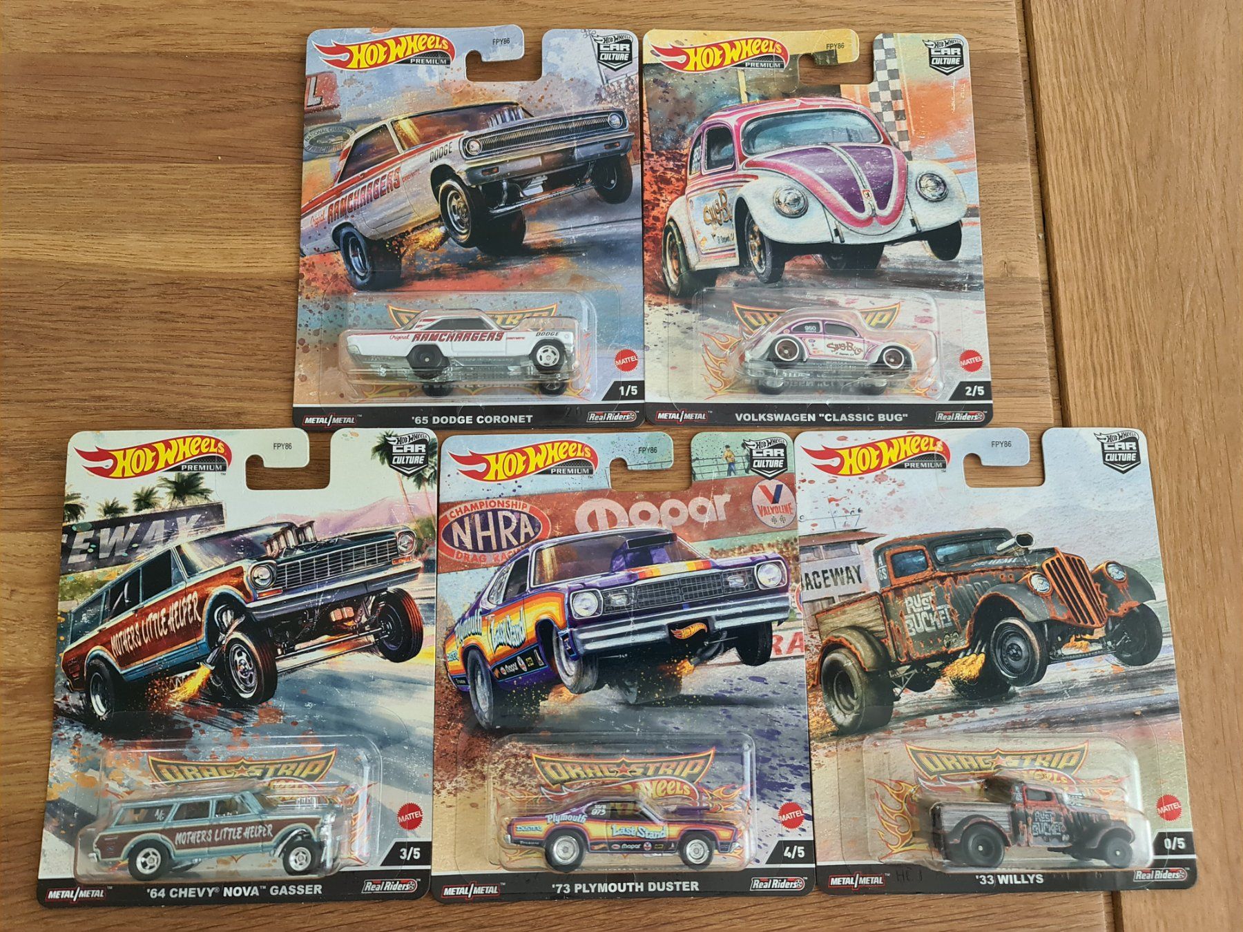 *Black Chase* Hot Wheels Premium Set Car Culture Drag Strip