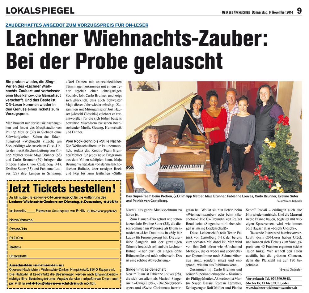Obersee Nachrichten / Dezember 2014