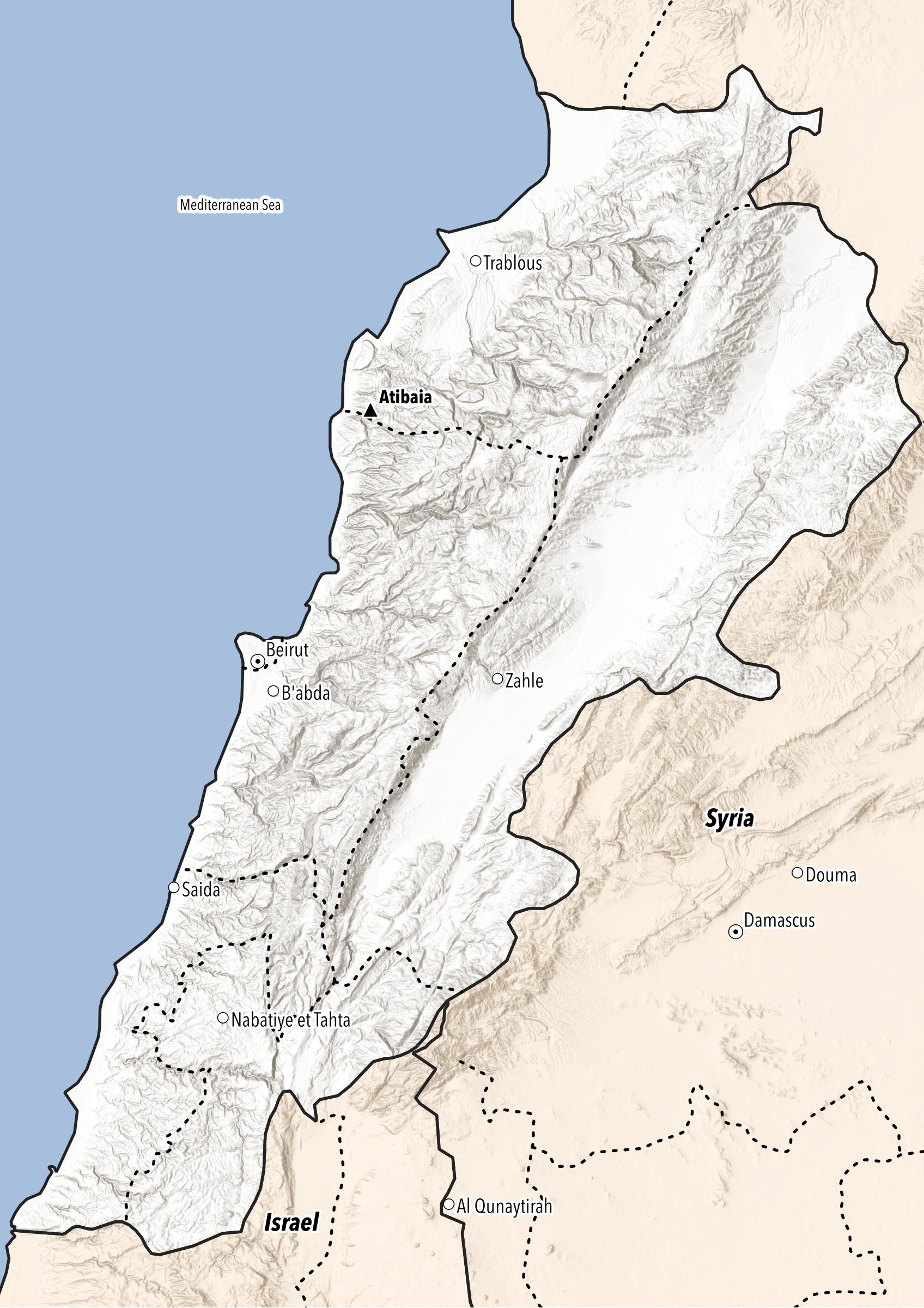 Standort Weingut Atibaia im Libanon