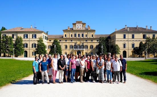 Gruppenfoto in Parma, Palazzo Farnese 2017