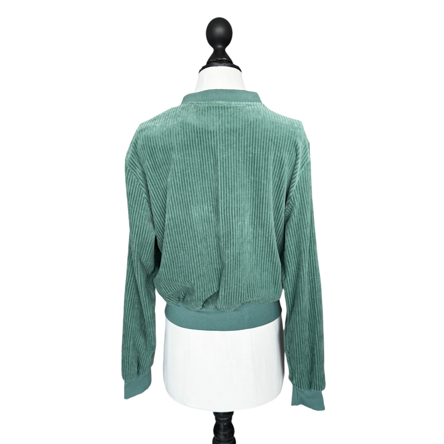 BIO Damen Blouson Cord Jersey pazifikgrün