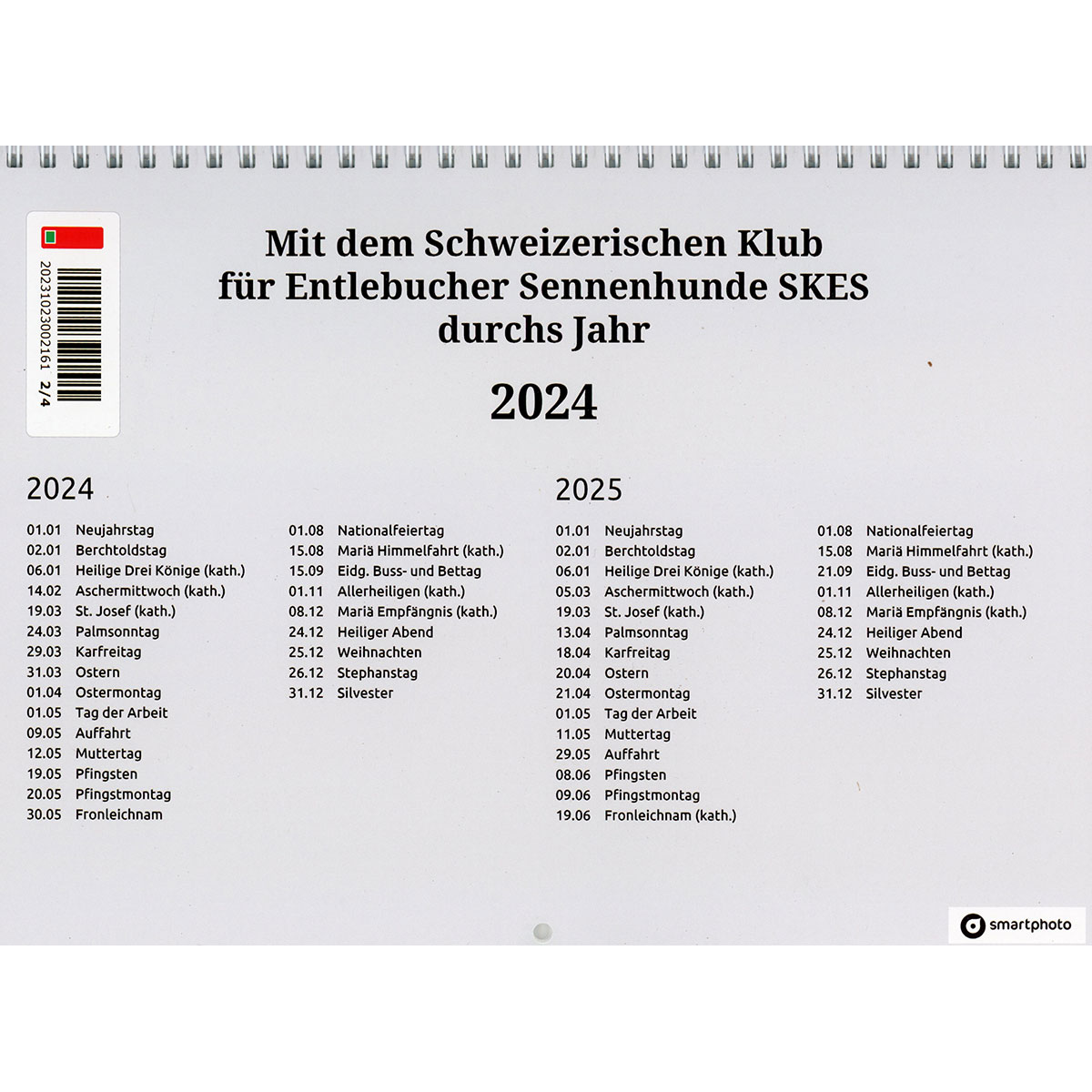 Entlebucher-Kalender 2024