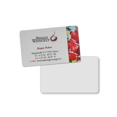 Sublistar® Folien-Visitenkarten, Größe 86 x 55 x 0,2 mm Art. BC-S