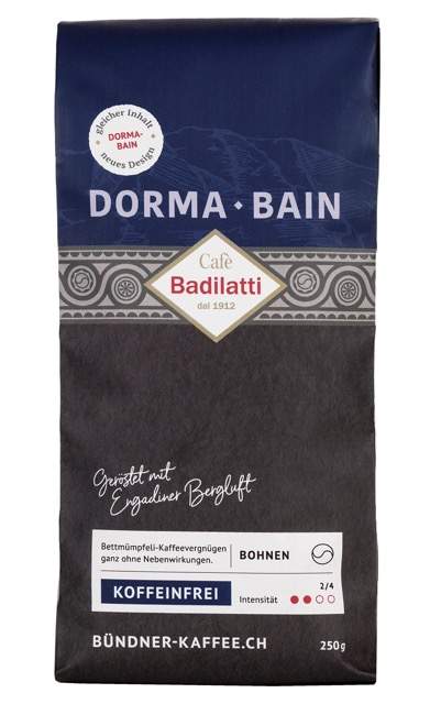 Badilatti Cafè, DORMABAIN (koffeinfrei) 250 Gramm