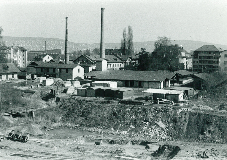 Tonwarenfabrik Bodmer im Jahr 1953