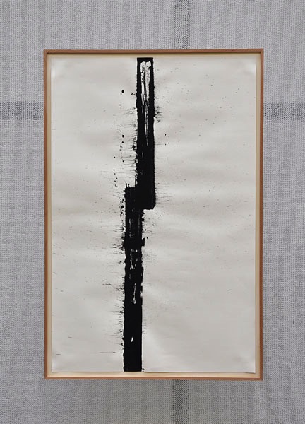 tameshigiri I, 2013, Monotypie, Acrylfarbe auf Papier, 108 x 70 cm