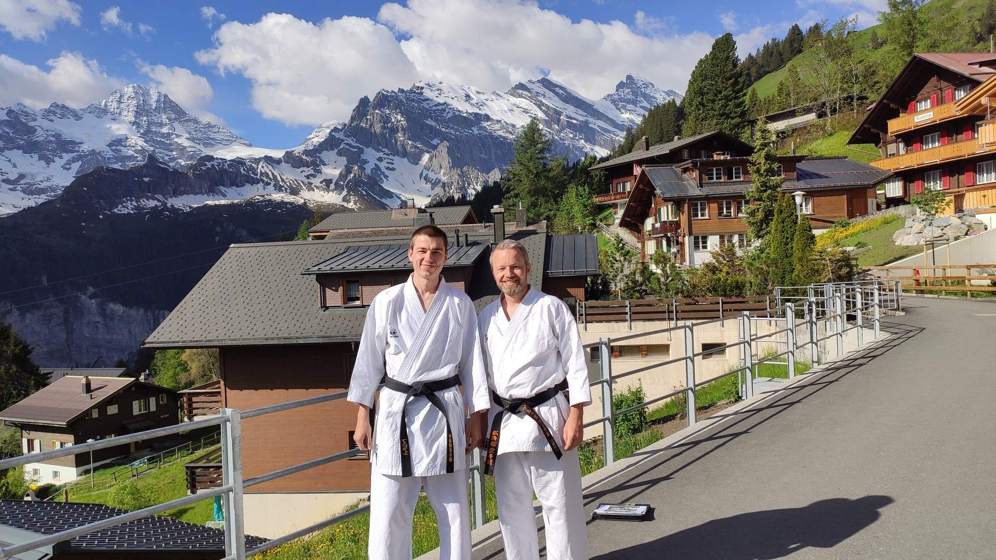 Karate Jugend und Sport Leiterkurs in Mürren, Fabian Knuchel und Philippe Brügger