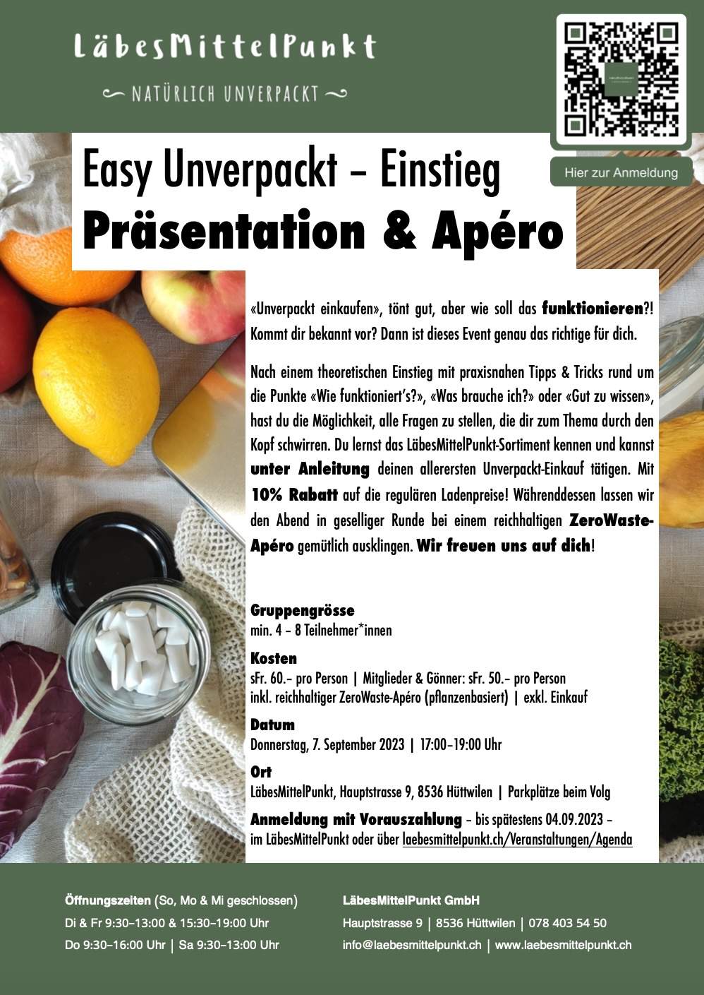 Anmeldung "Easy Unverpackt" (07.09.2023)