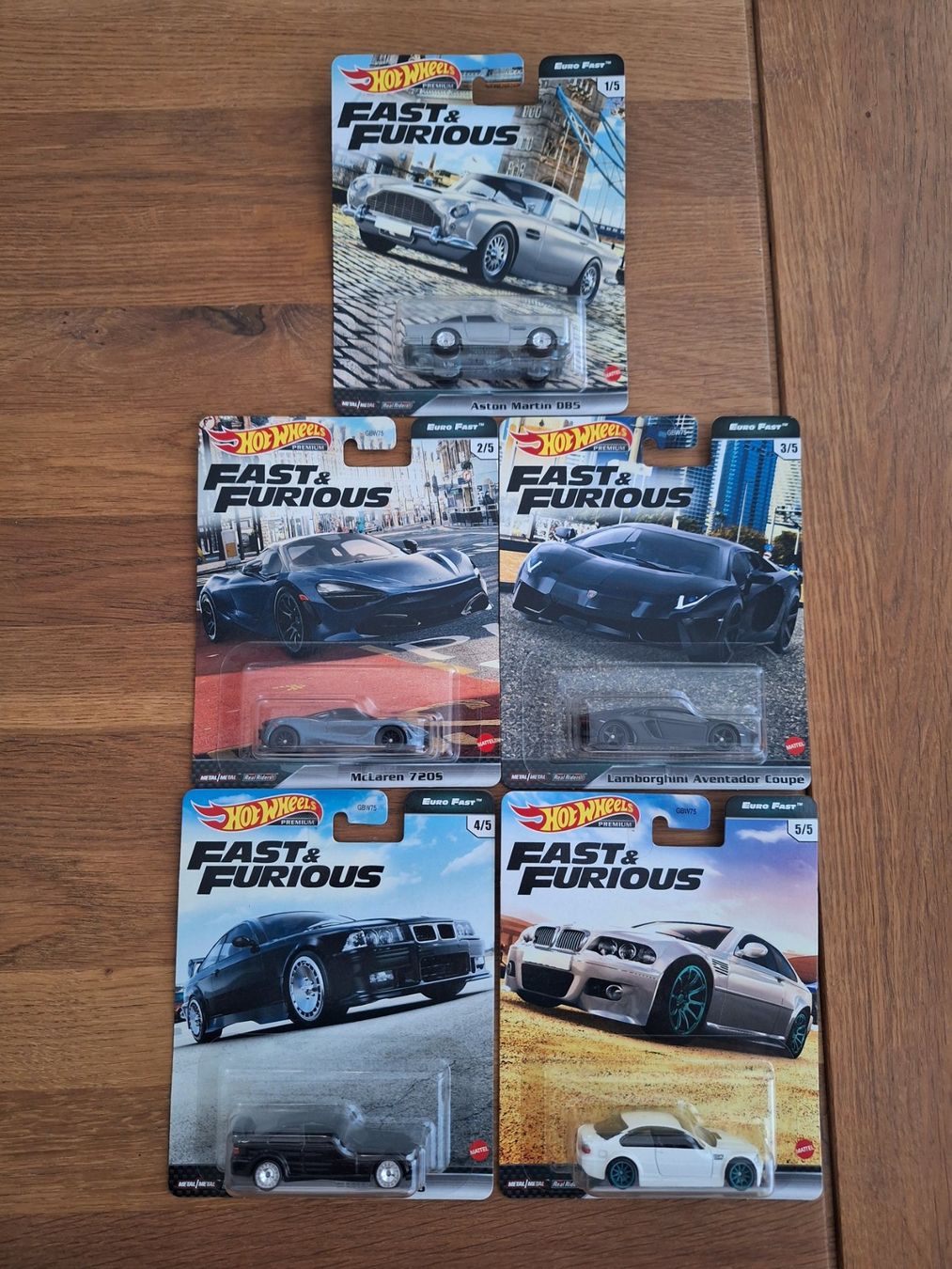 Hot Wheels Premium Fast & Furious Euro Fast 2021 Set