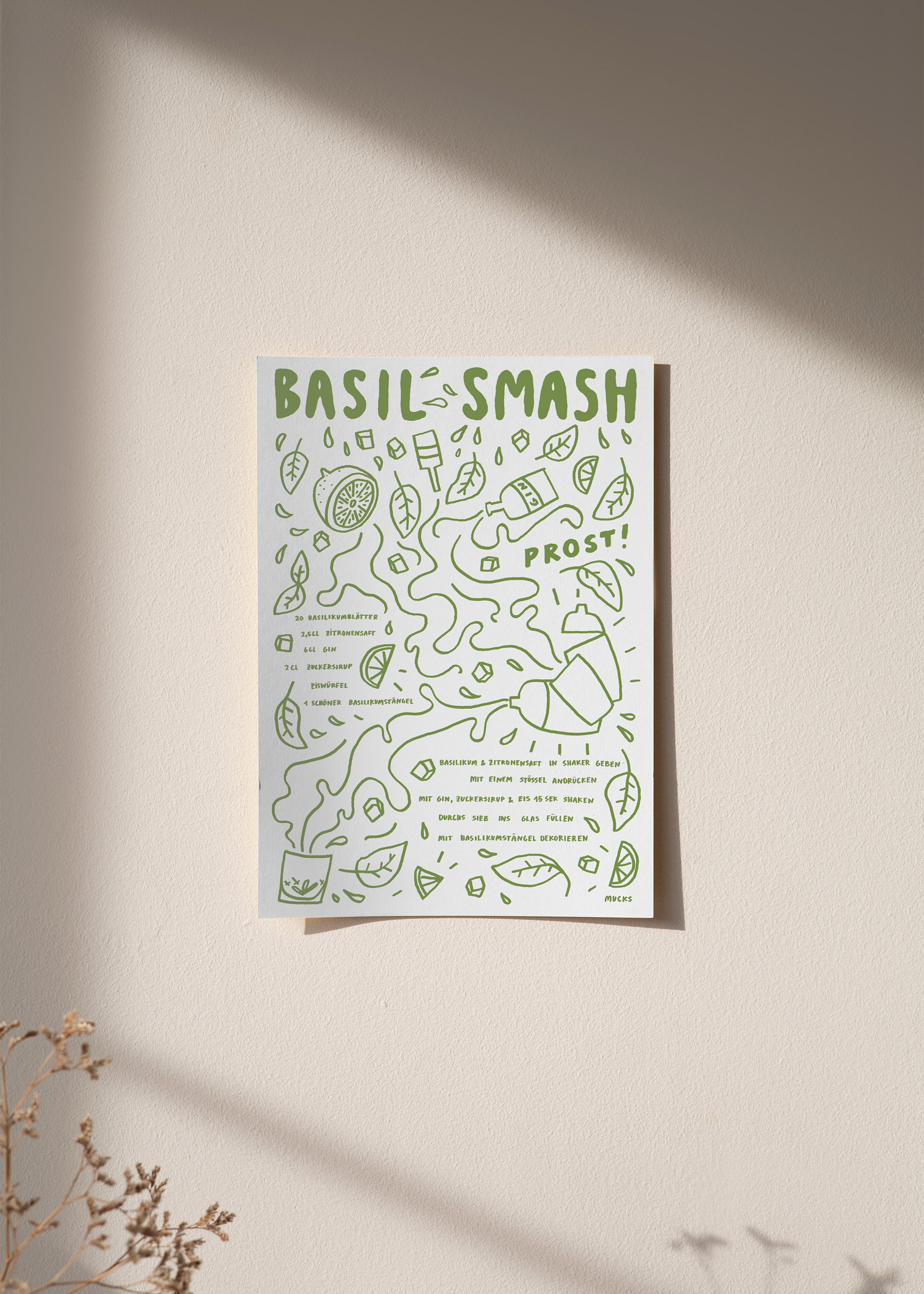 Poster Basil Smash