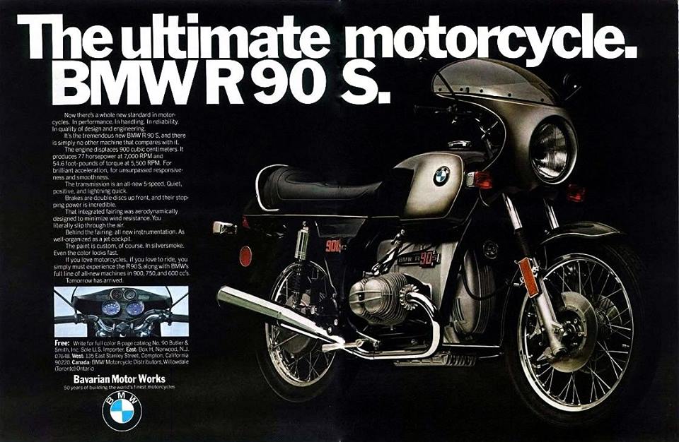 BMW R90S ad